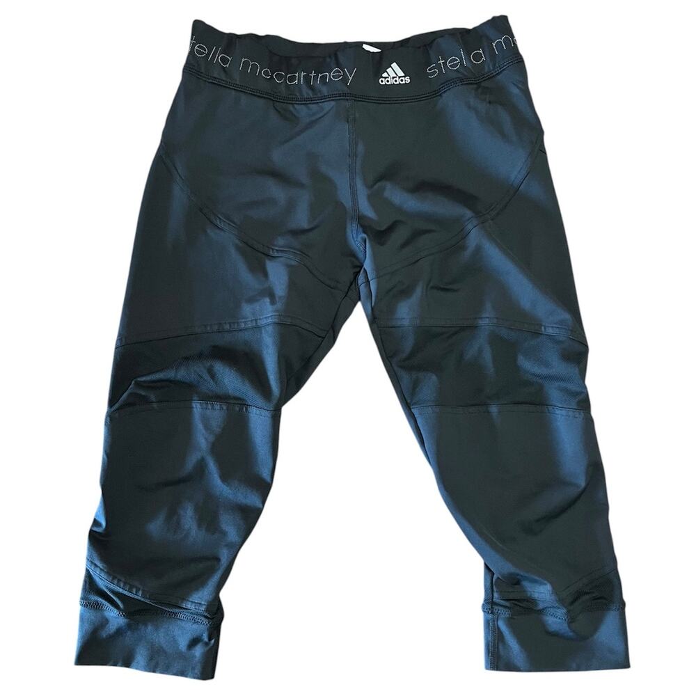 Adidas by Stella McCartney Climacool Cropped Athletic Black Leggings Small